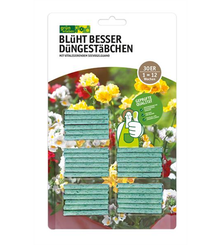 Blühpflanzen-Düngestäbchen Blüht Besser 